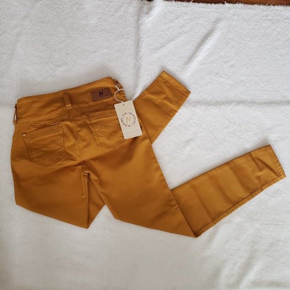 jeans colombianos levanta cola talla americana 4-5 color mostaza - Picture 5 of 5